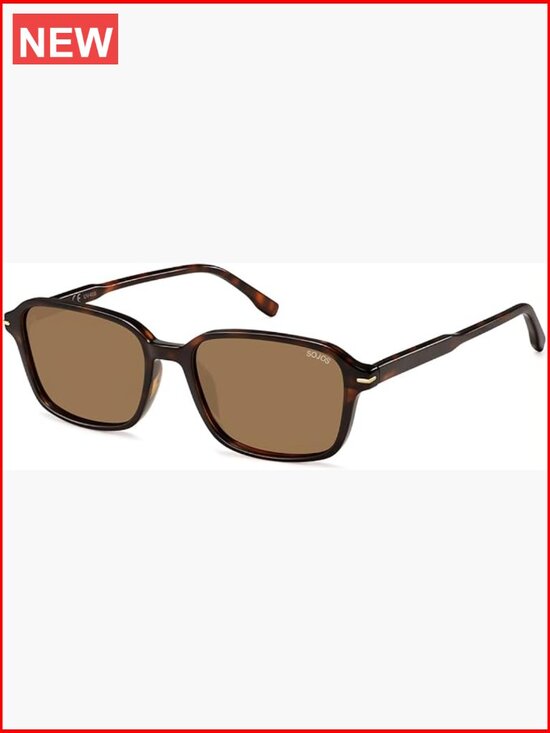 Retro Rectangular Polarized Sunglasses UV Protection SJ2663 main image 5